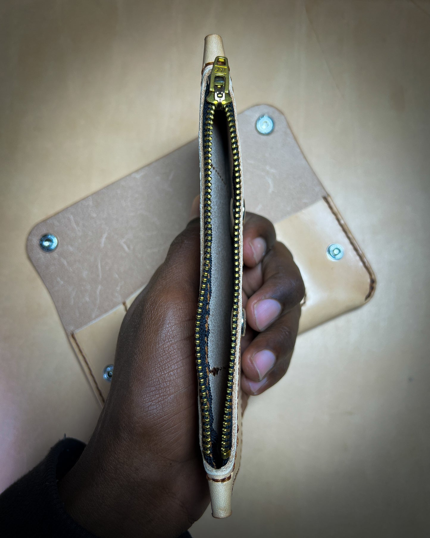 Natural Veg Tan Dubai Wallet