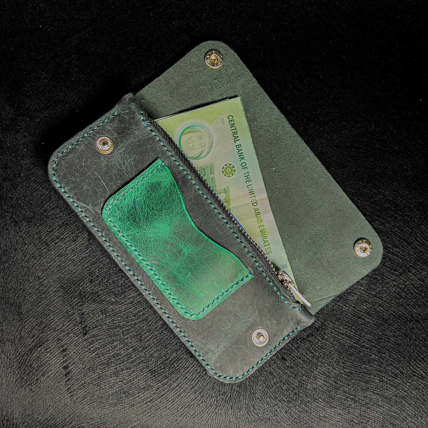 Dubai Wallet Black & Green