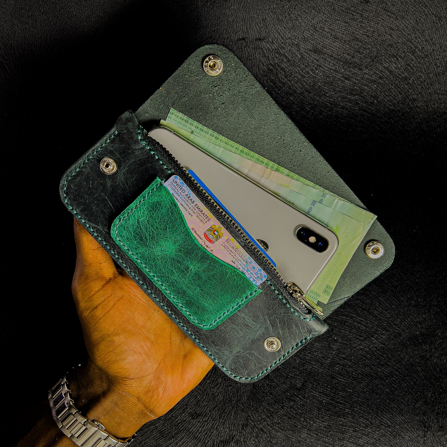 Dubai Wallet Black & Green